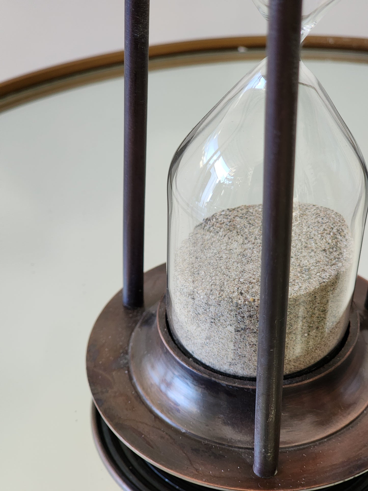 Ex display Bronze hourglass decor