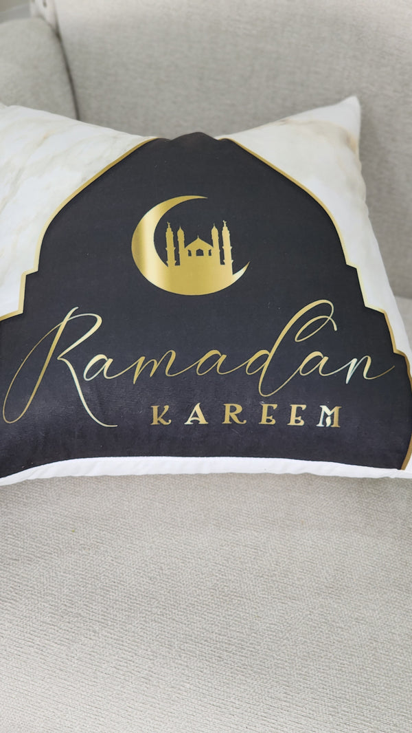 Blabk/gold ramadan cushion