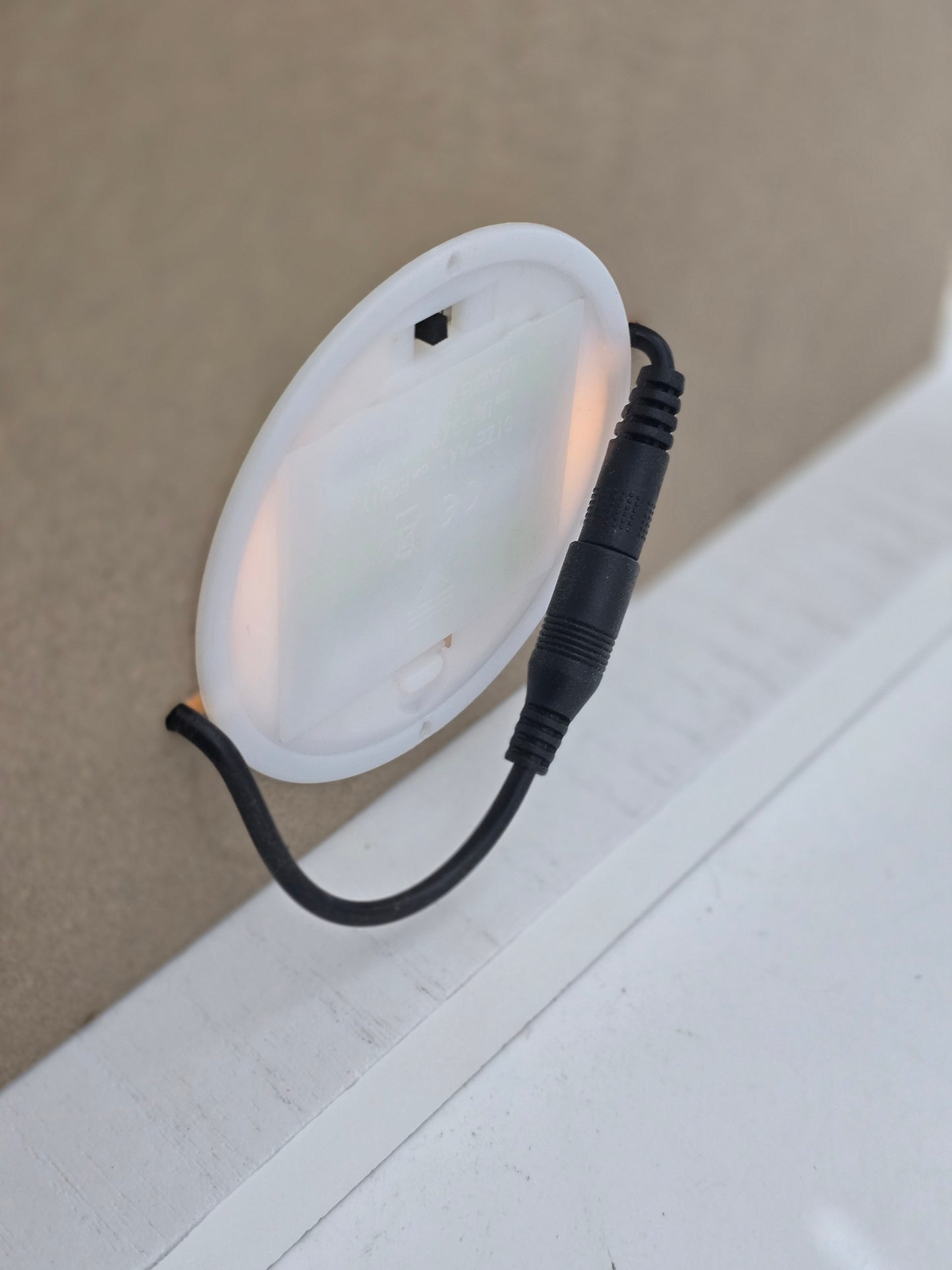 Ramadan white Led moon /gold acrylic