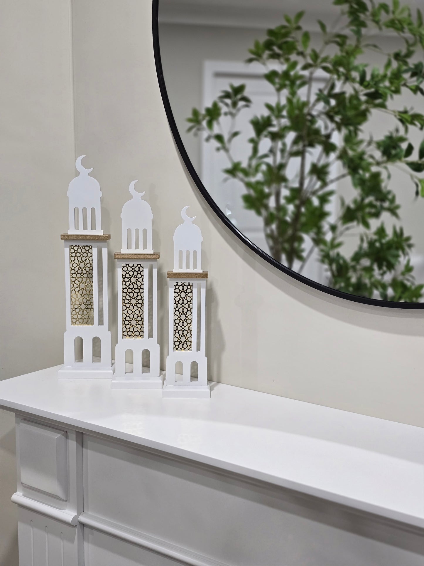 Ramadan sahara 3 piece wood minaret set