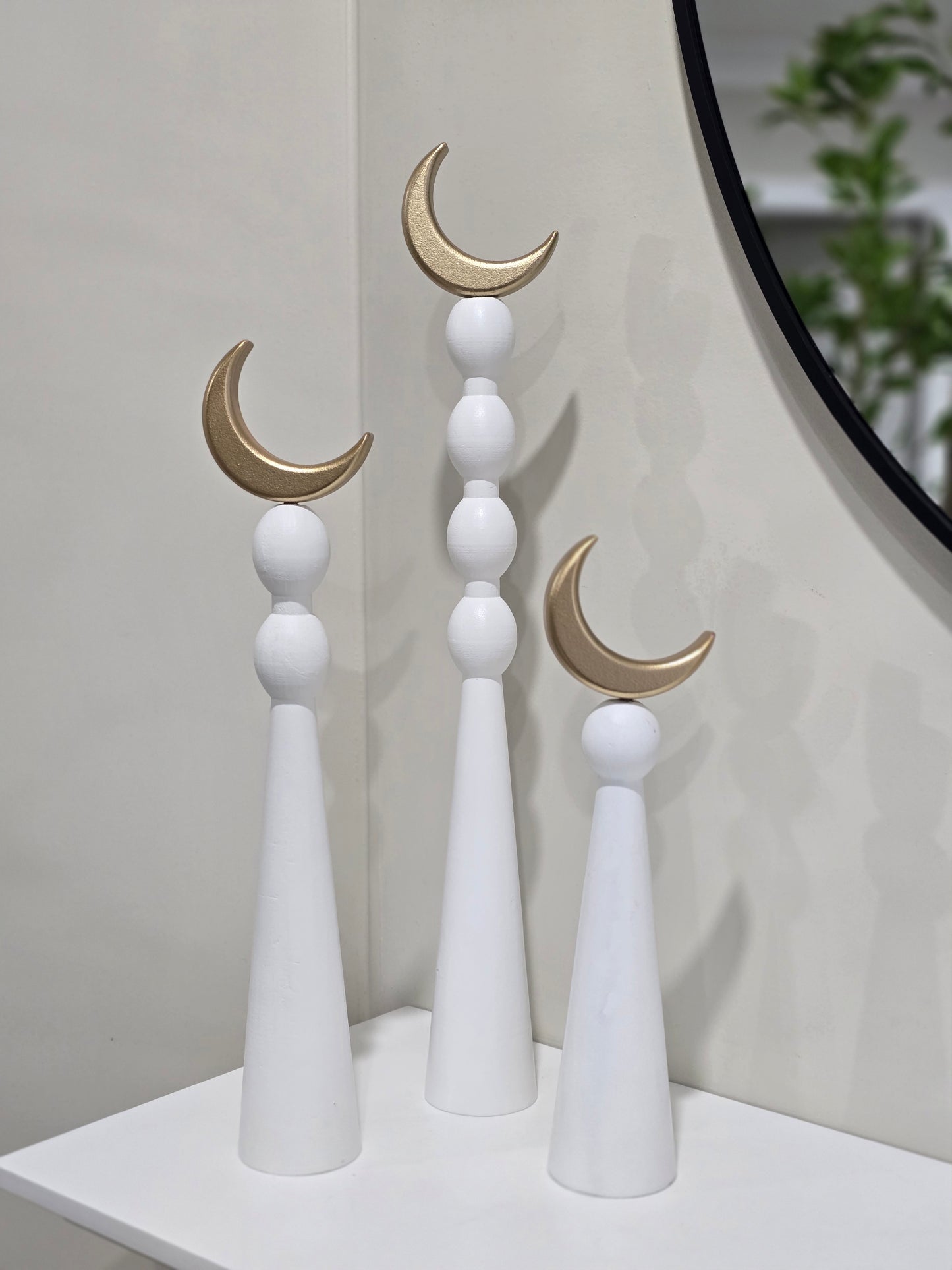Ramadan white wash minaret 3 piece set