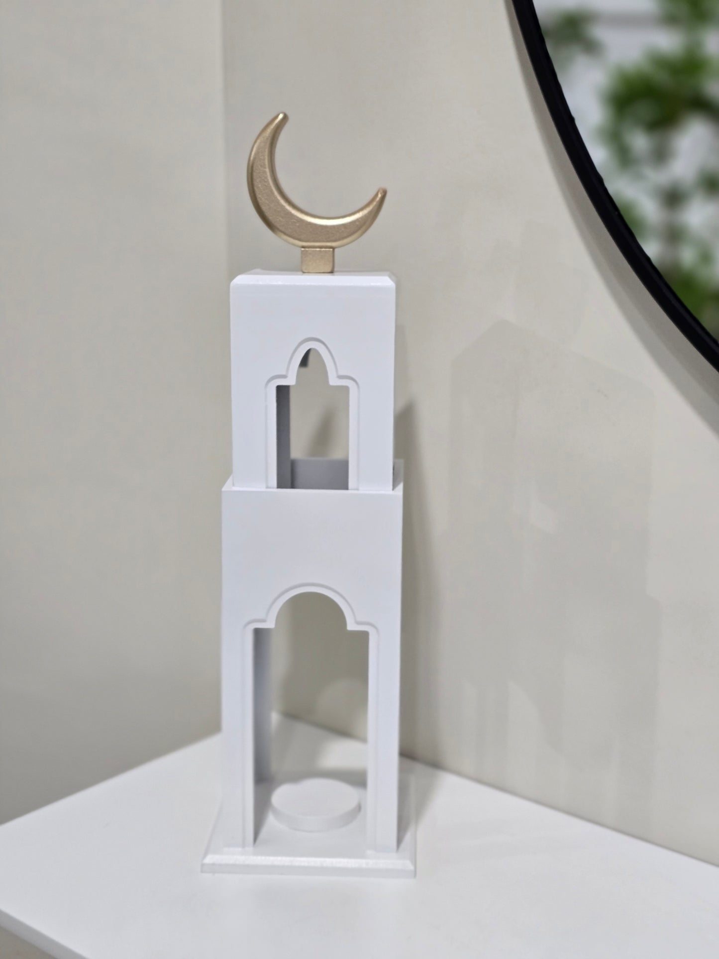 Ramadan large white minaret