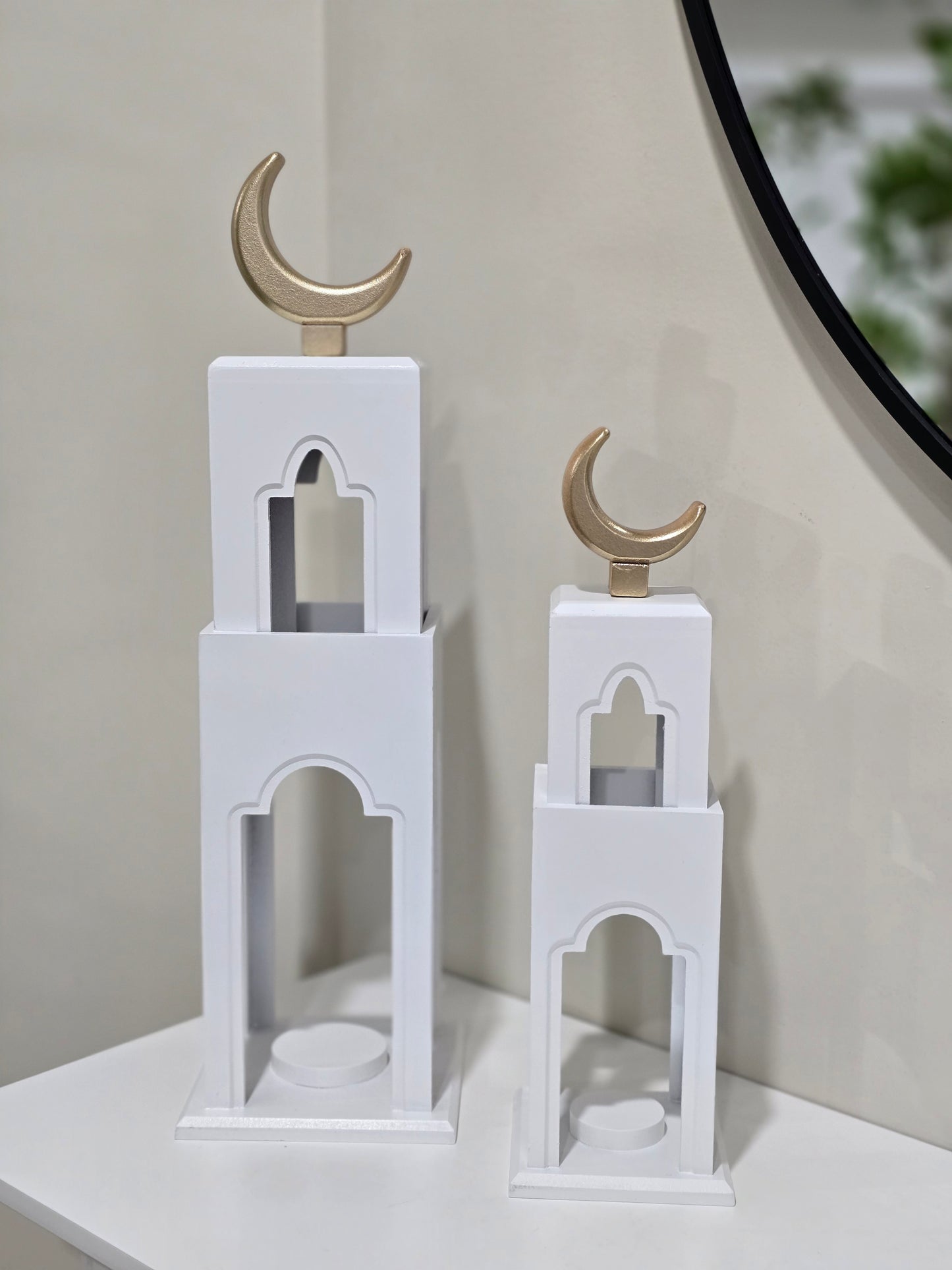 Ramadan large white minaret