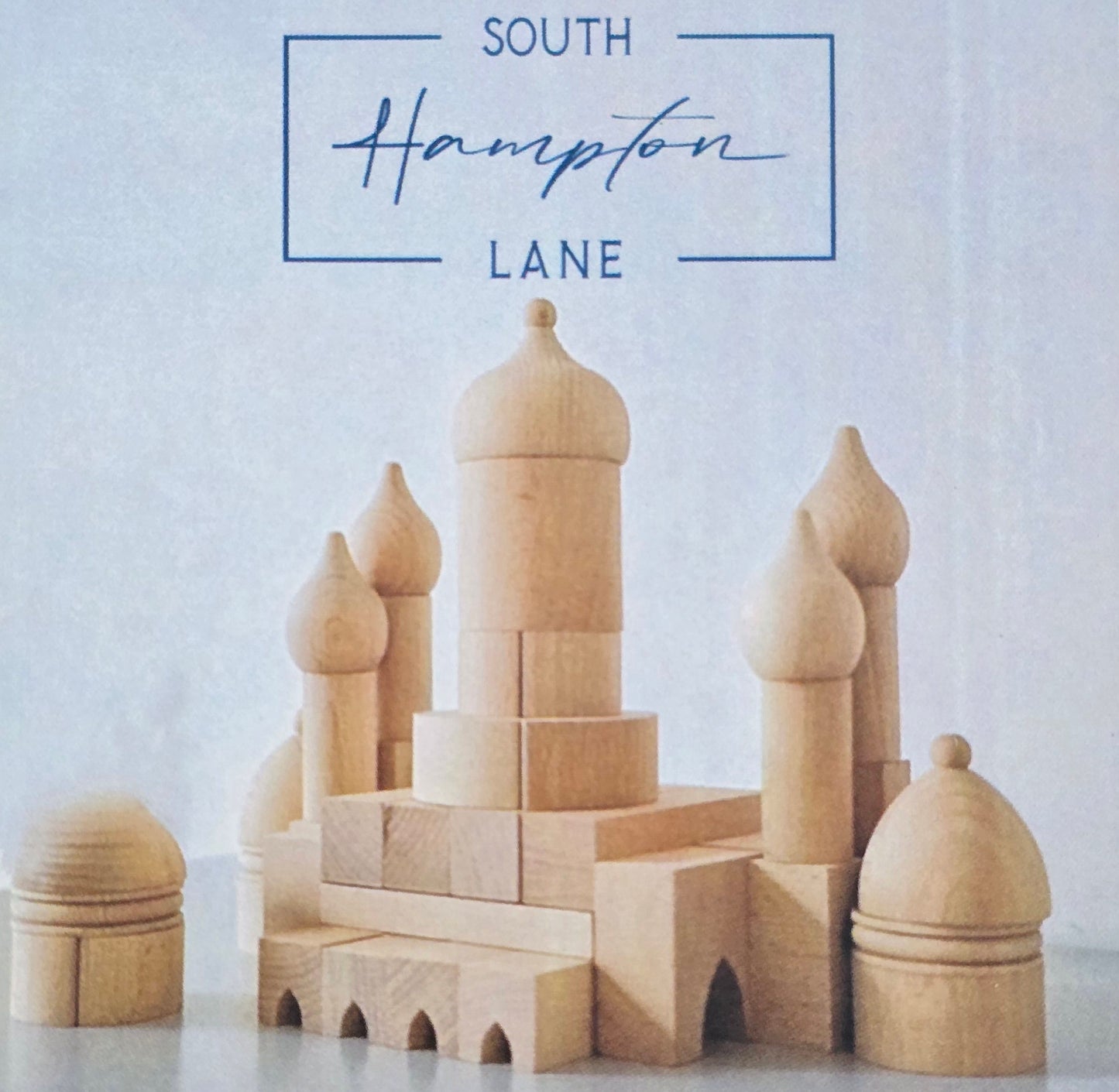 Ramadan mosque wooden building blocks