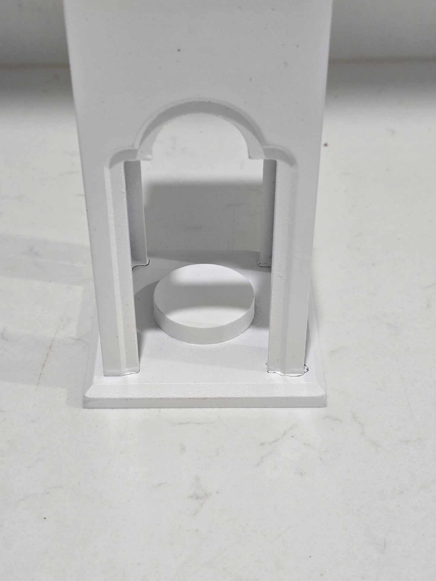 ExDisplay damaged white small minaret
