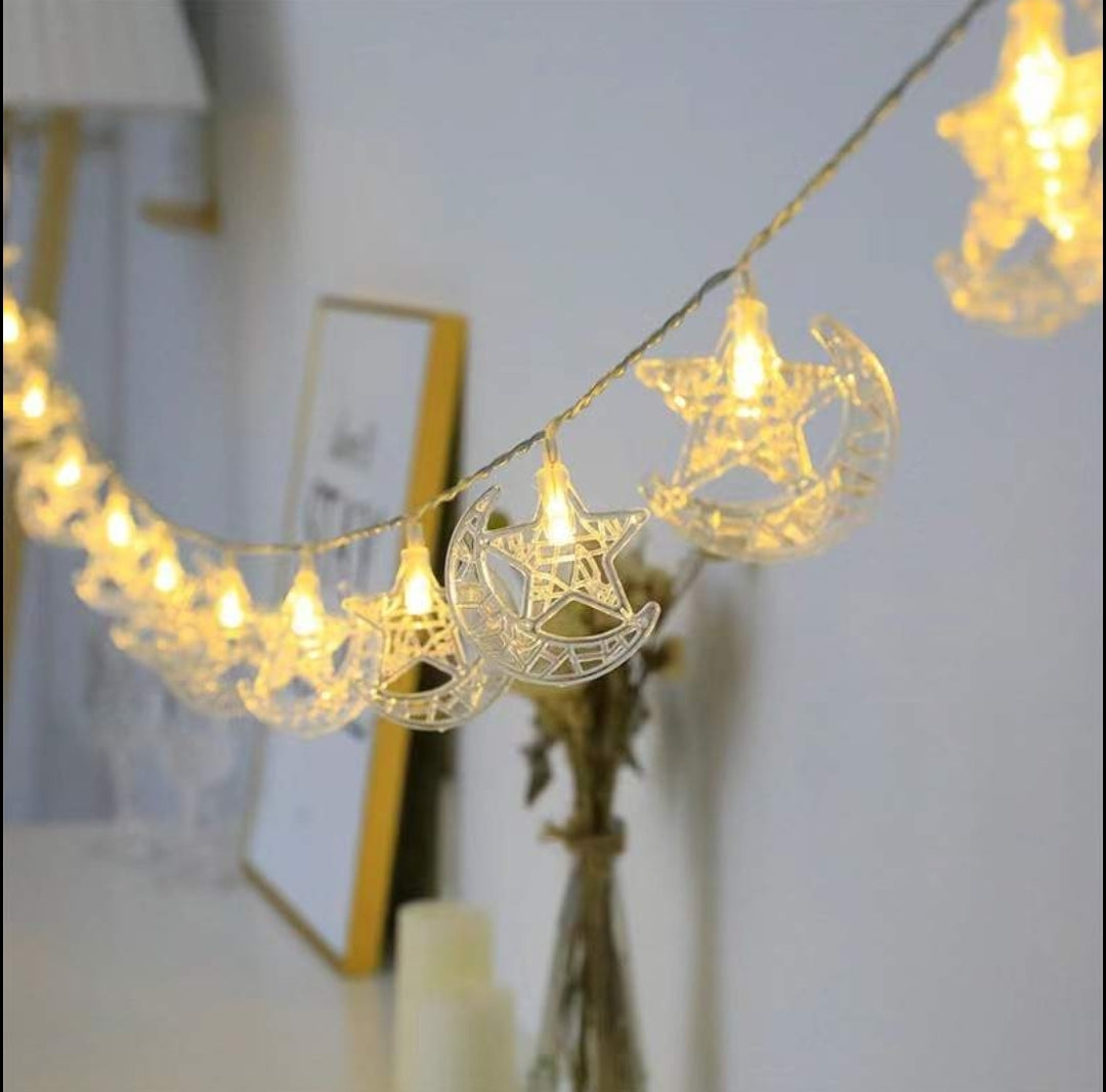 Mini moon & star ramadan lights