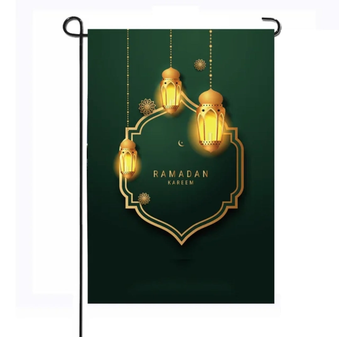 Ramadan lawn flag