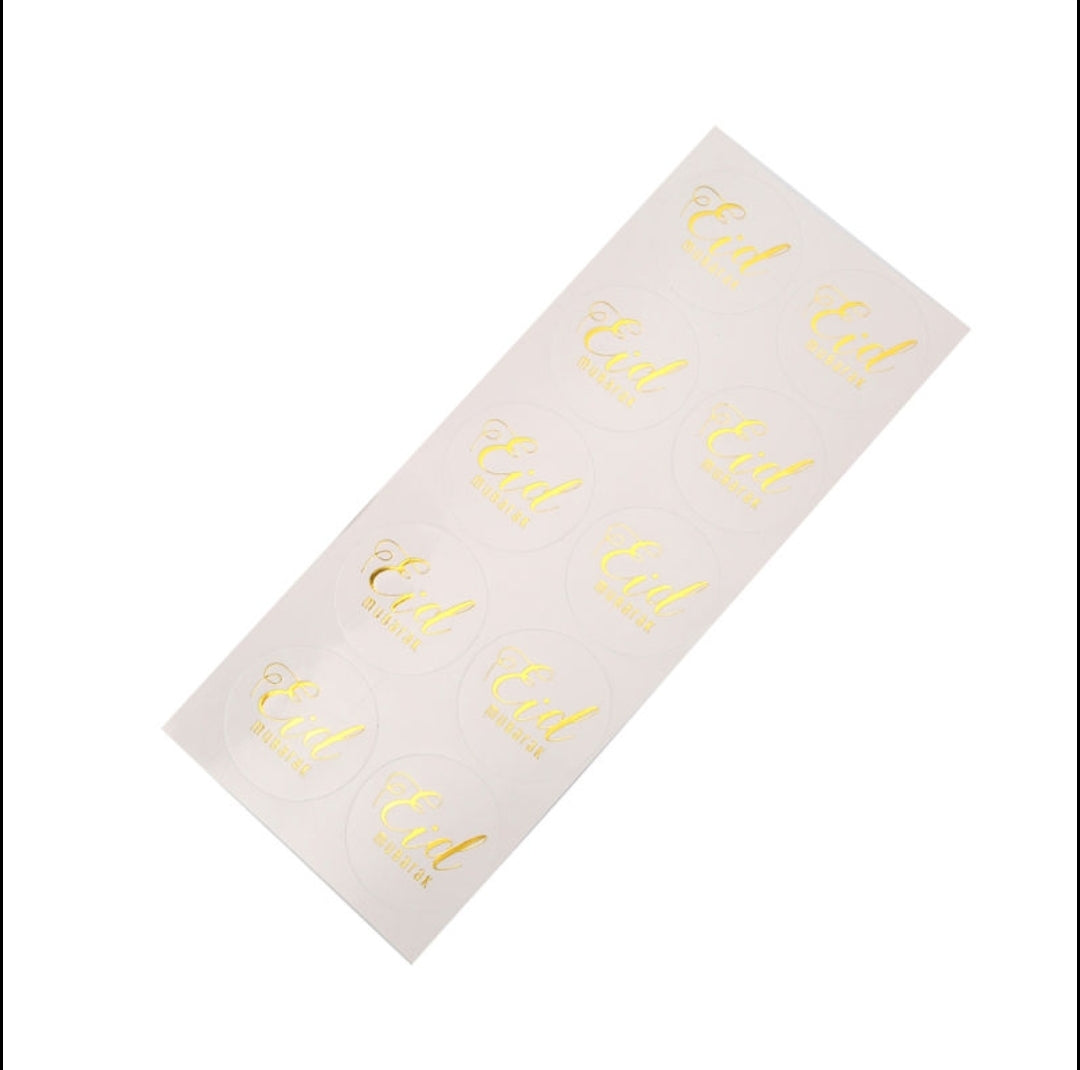 Eid Gold foil stickers