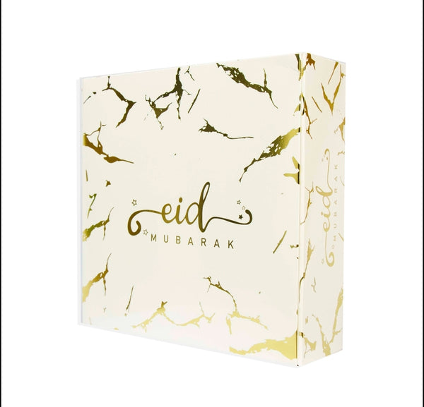 Eid white marble gift box