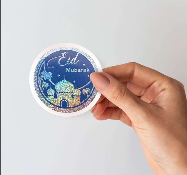 Eid blue sticker
