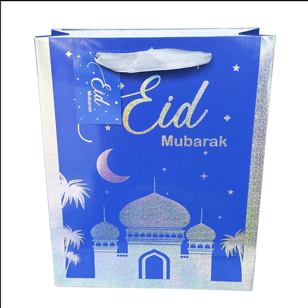 Eid blue gift bag