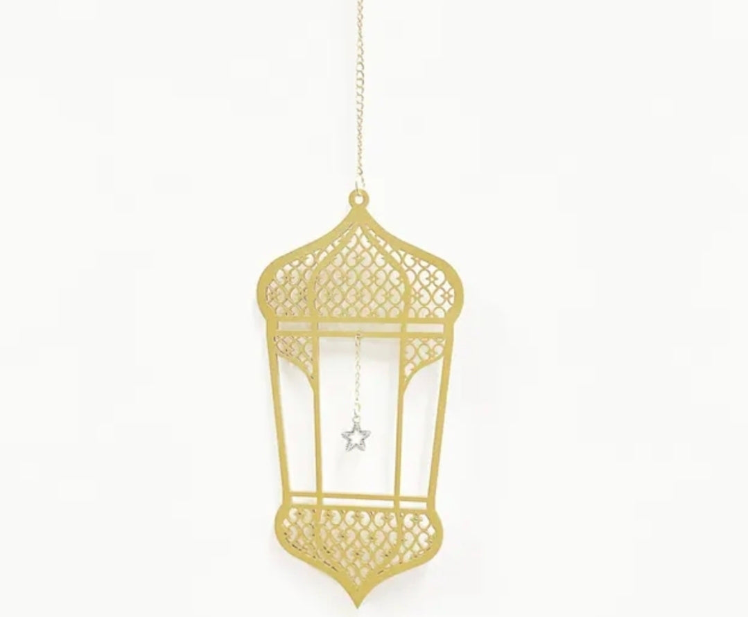 Ramadan/eid hanging wood lanten