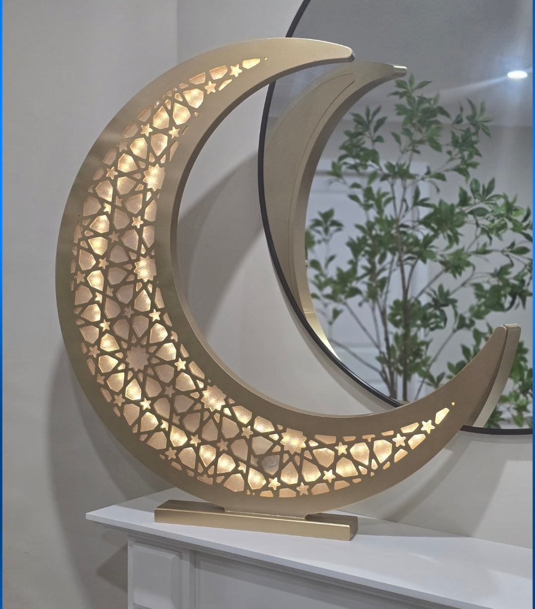 Ramadan gold led moon