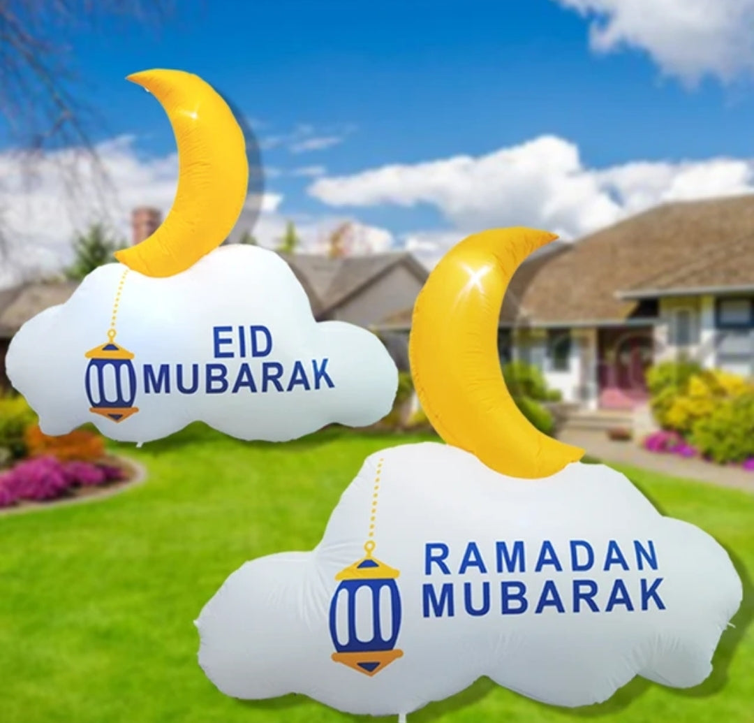 Ramadan/eid moon inflatable double sided