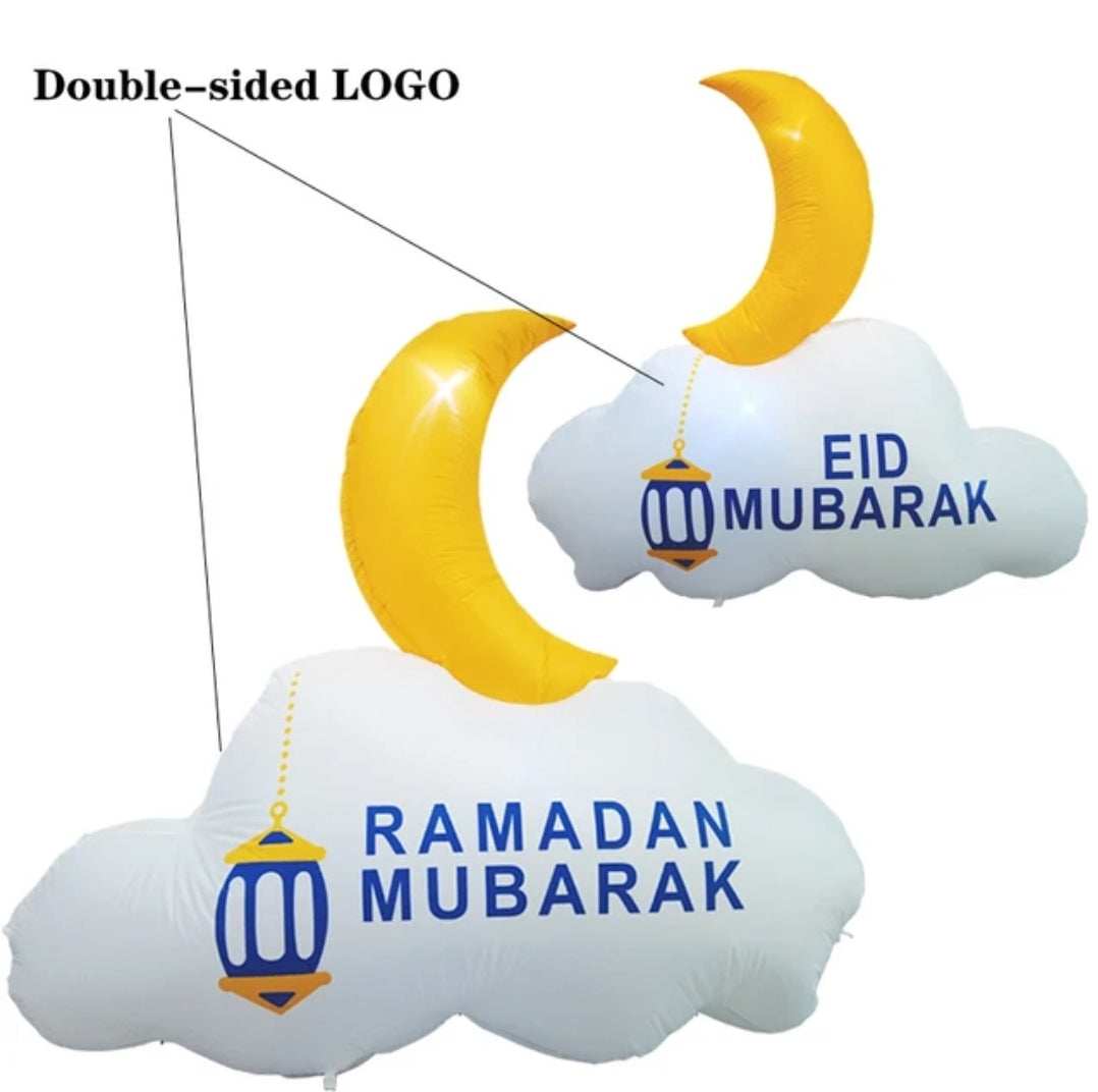 Ramadan/eid moon inflatable double sided
