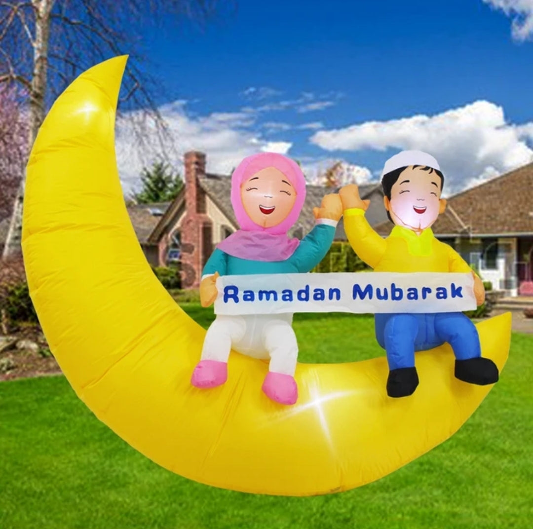 Ramadan/eid fatima & bilal moon inflatable