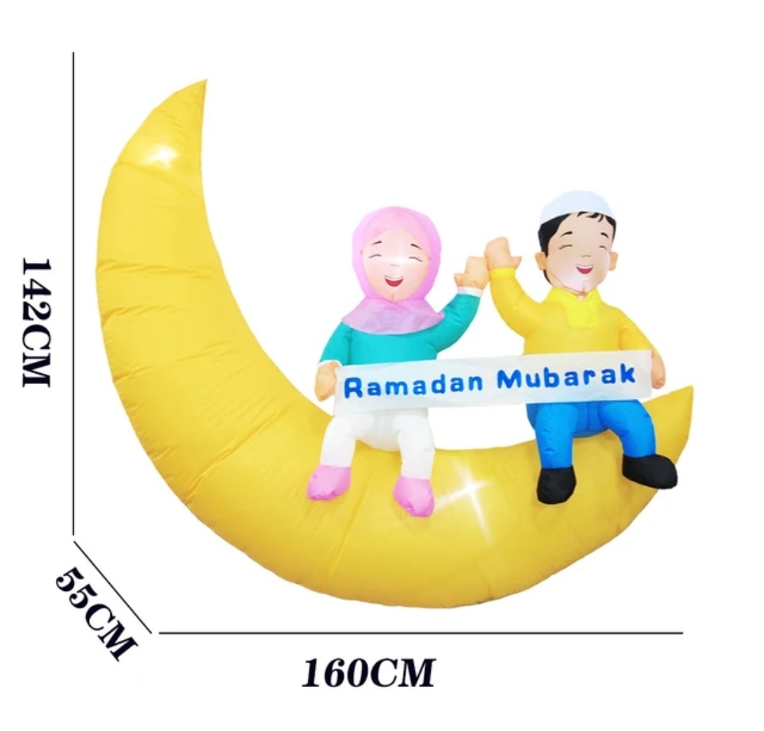 Ramadan/eid fatima & bilal moon inflatable