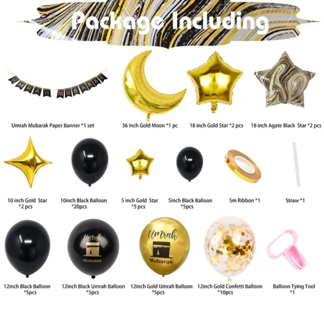 Umrah balloon pack set