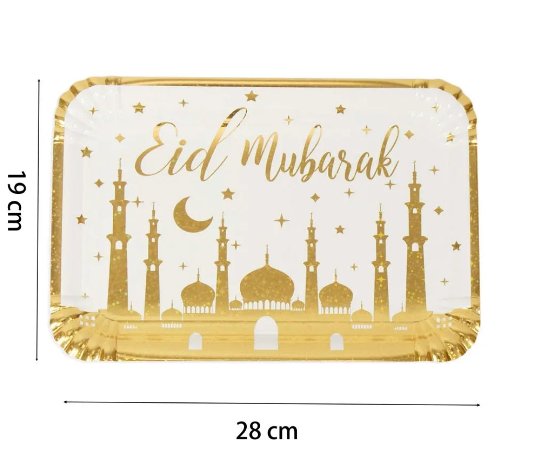 Eid serving paper plate
