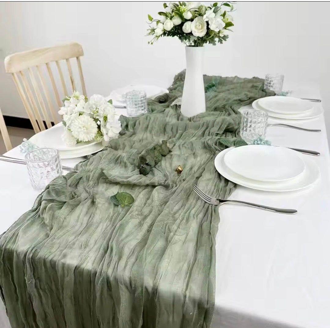 Ramadan sage table runner