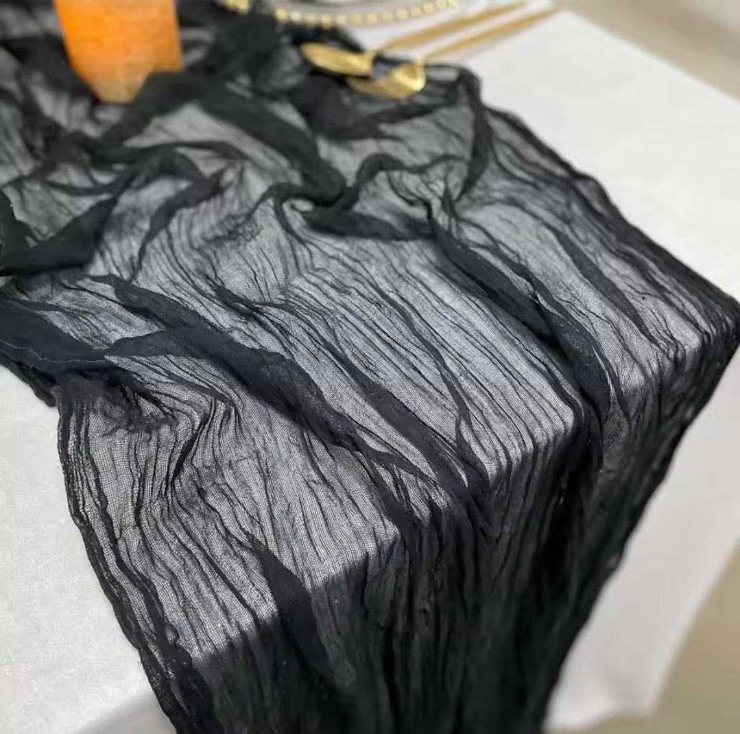 Ramadan black table runner