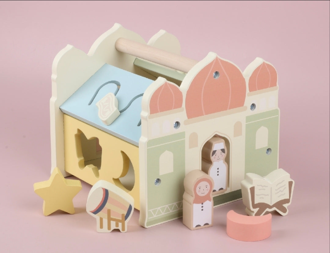 Wooden kids shape sorter