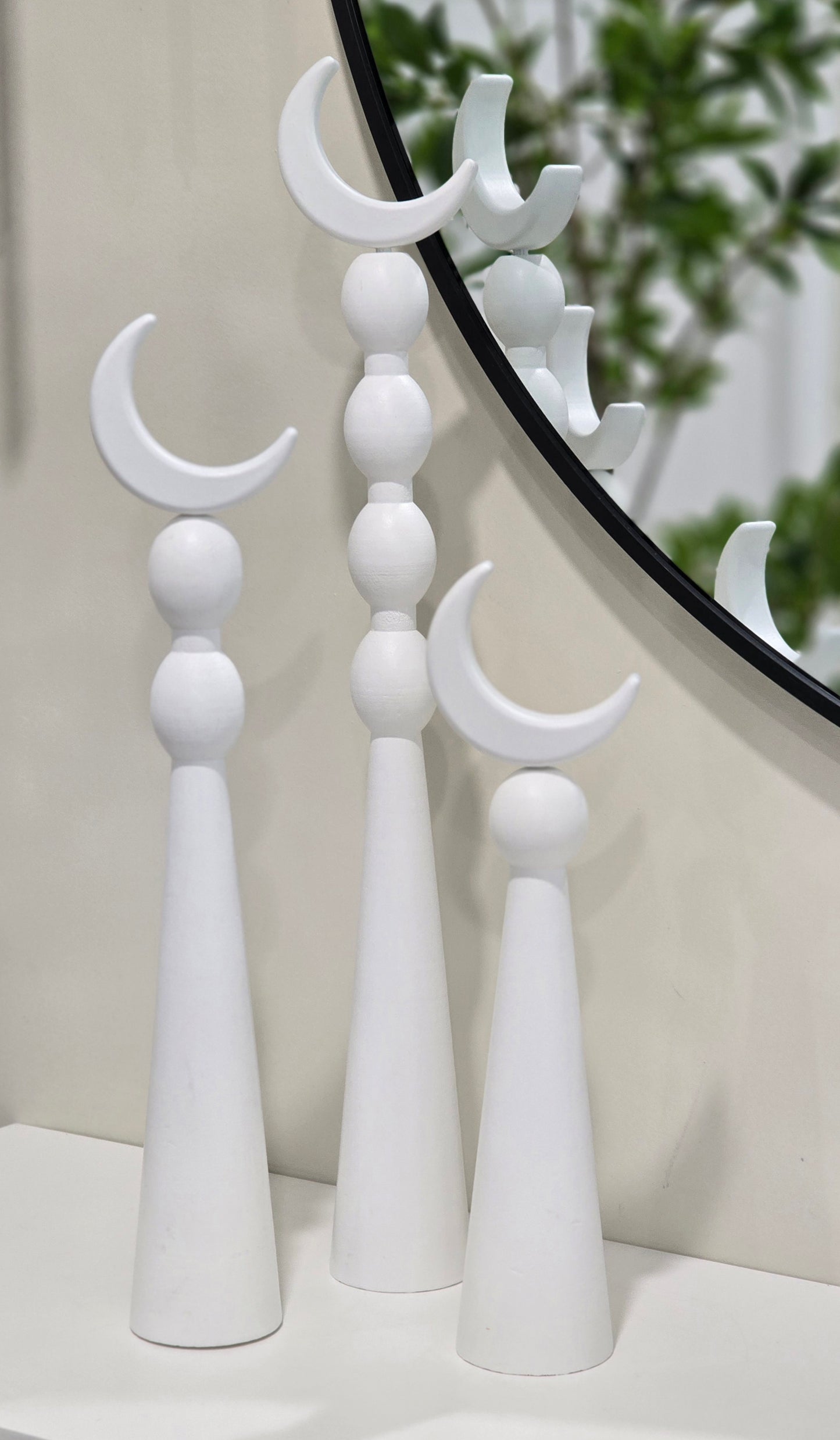 Madinah white 3 piece miniret stand