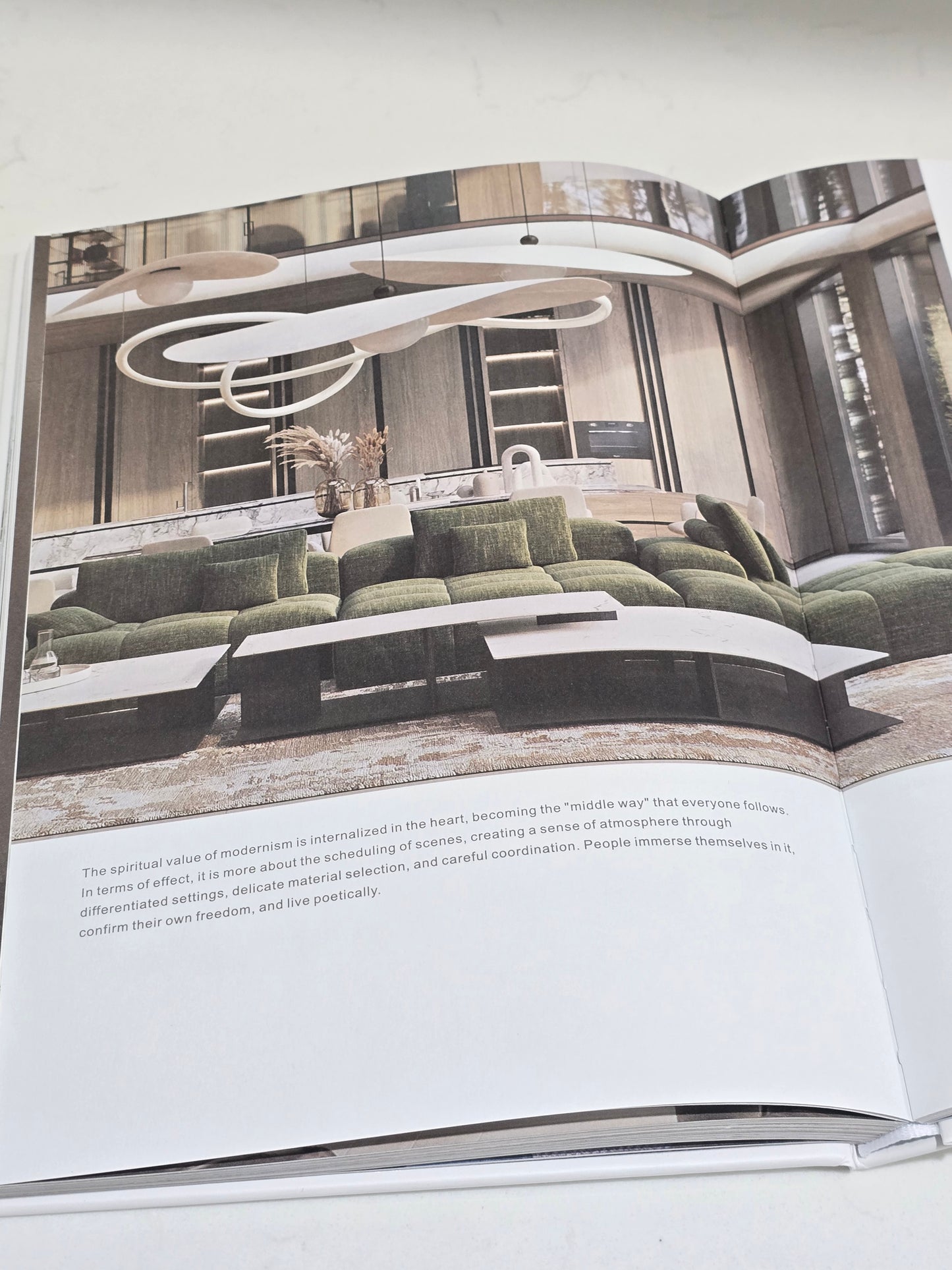 Decorative kinfolk home book (not original)