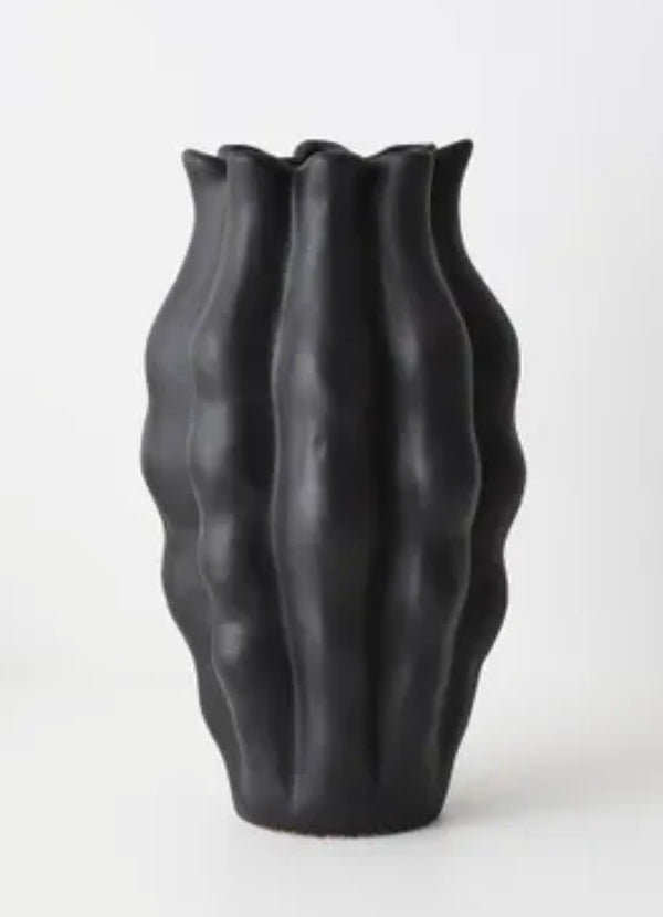 Eudora Black vase