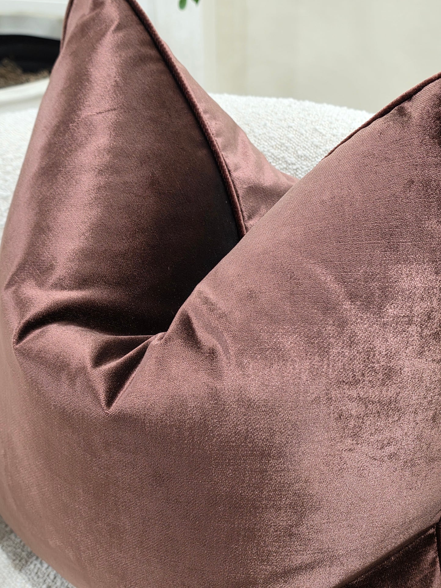 Mahogany plum cushion