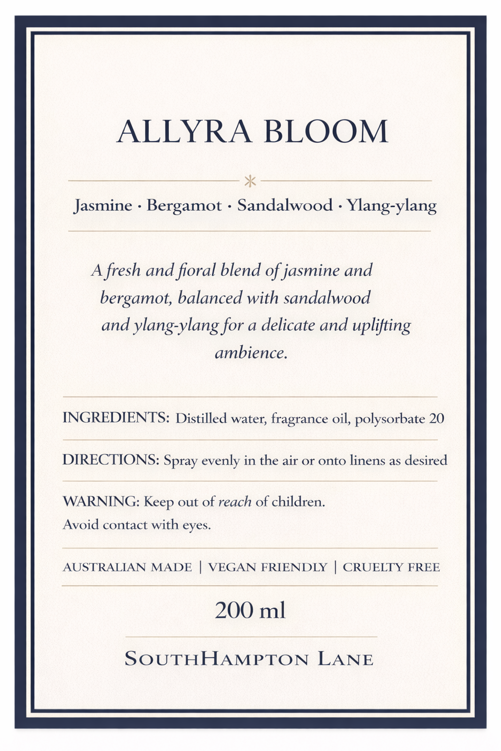 ALLYRA BLOOM Roomspray