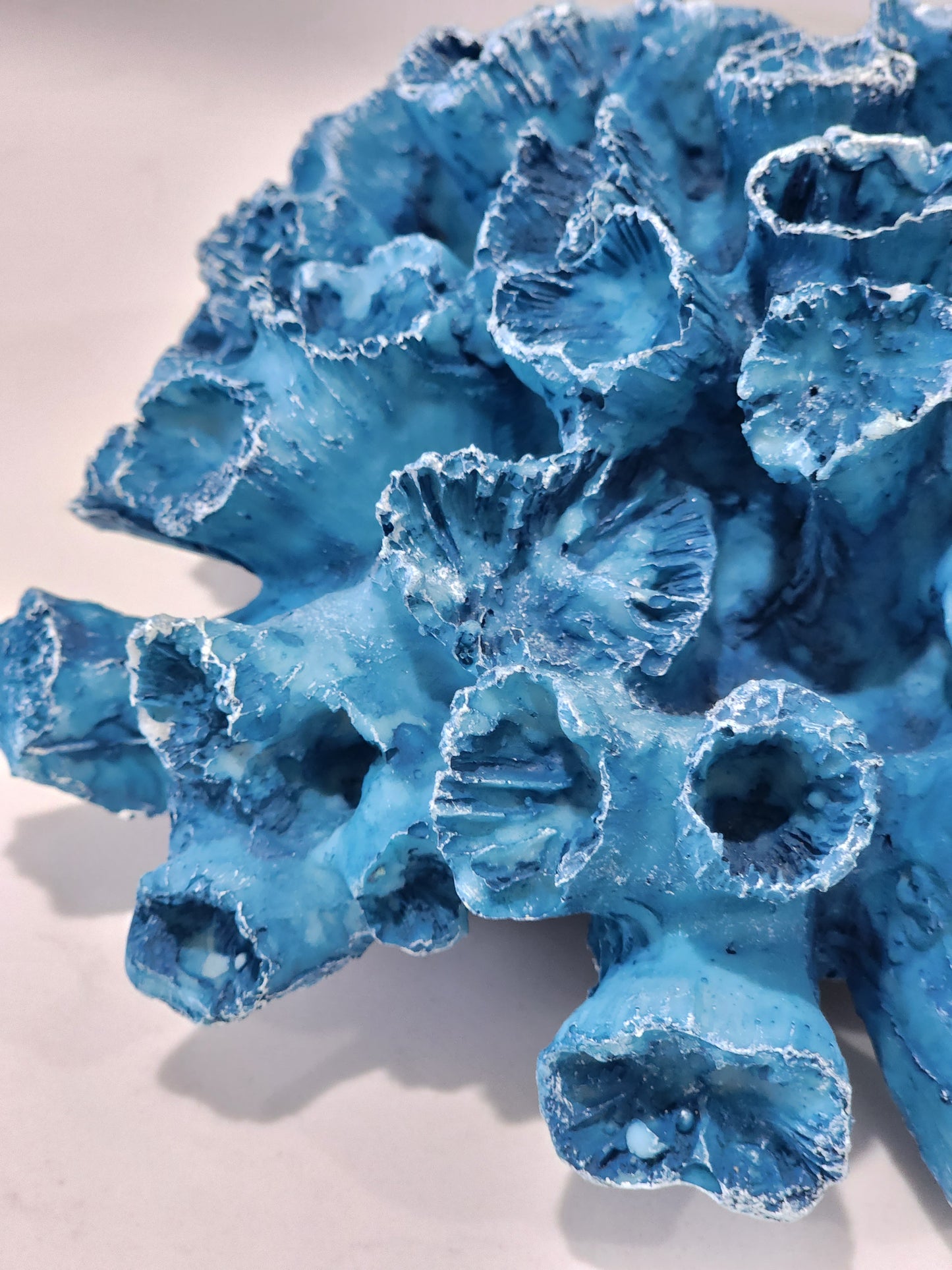 Blue coral decor