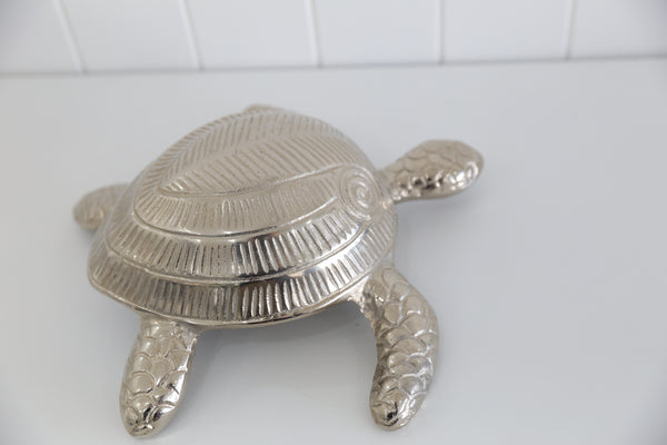 Silver Turtle Ornament