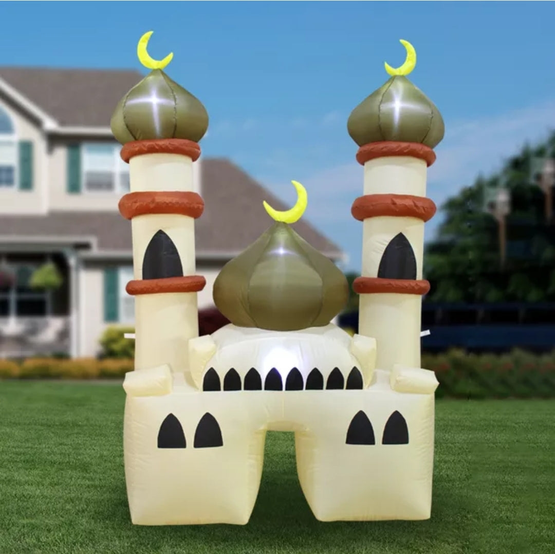 Beige ramadan mosque inflatable