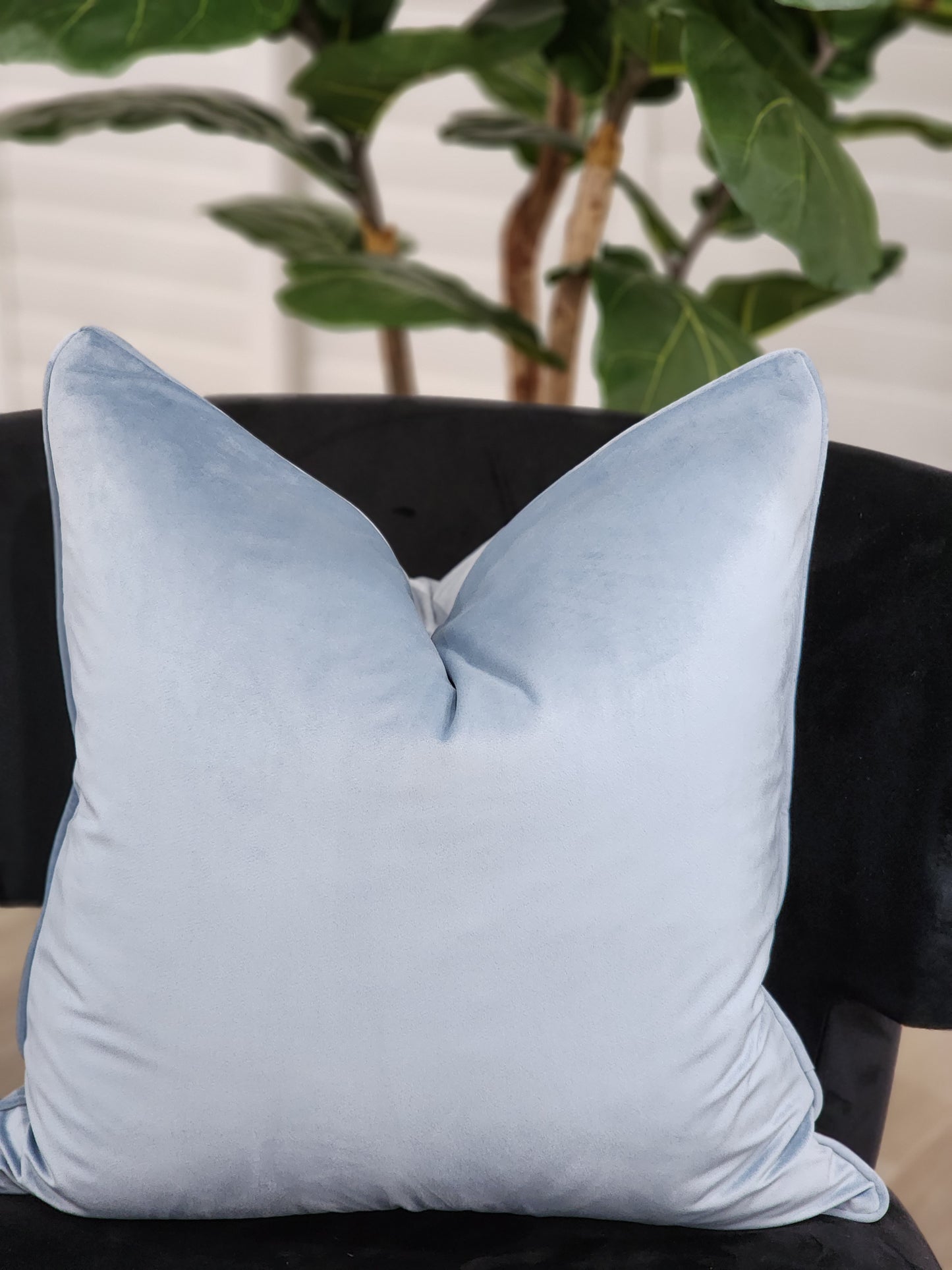 Hampton blue cushion