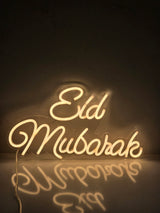 Eid mubarak neon light
