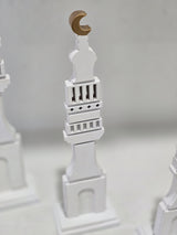 Ramadan white slim 3 piece minaret set