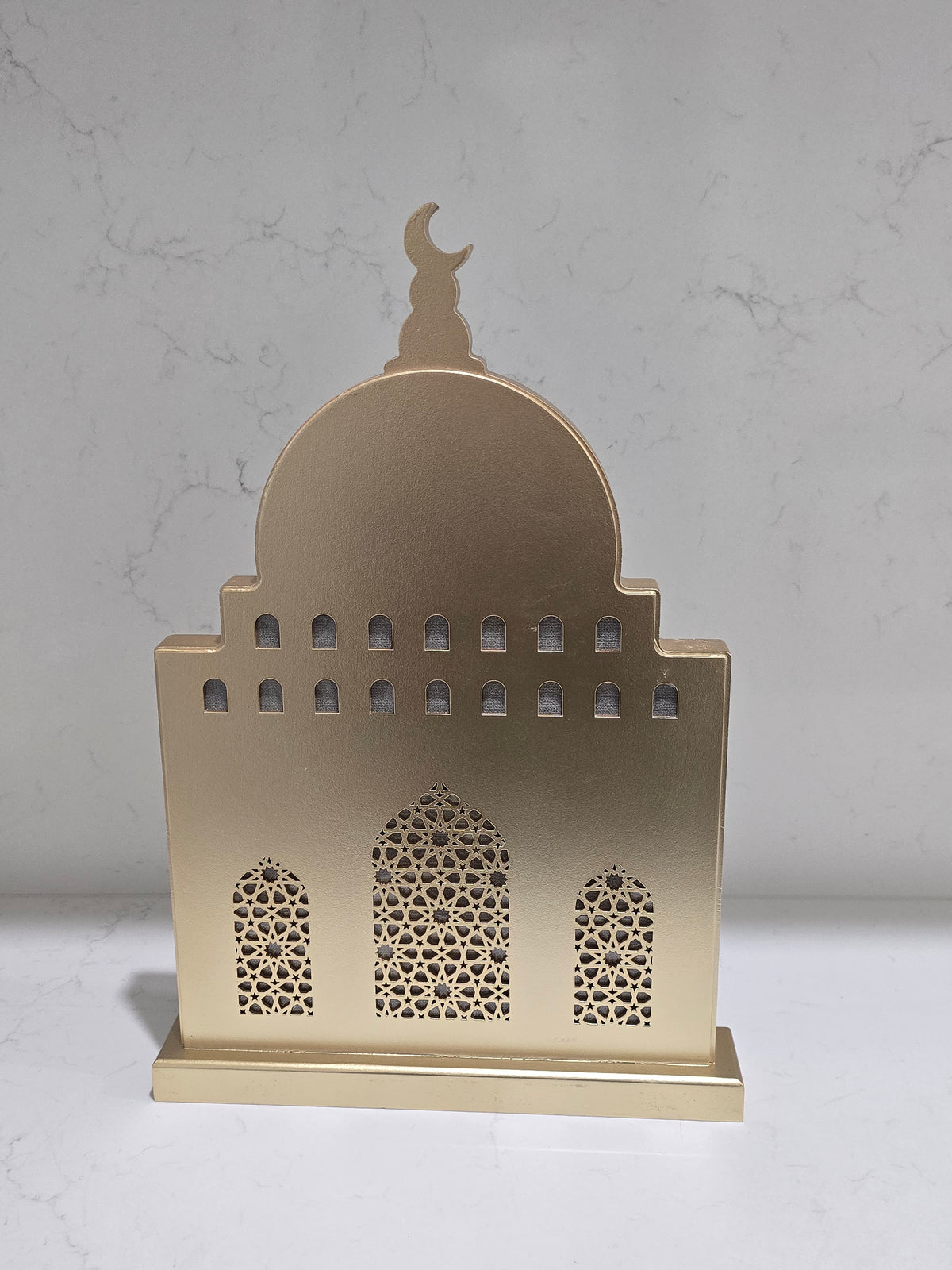 Display For Mosque Ex Display damaged gold light up mosque (c) – South Hampton Lane