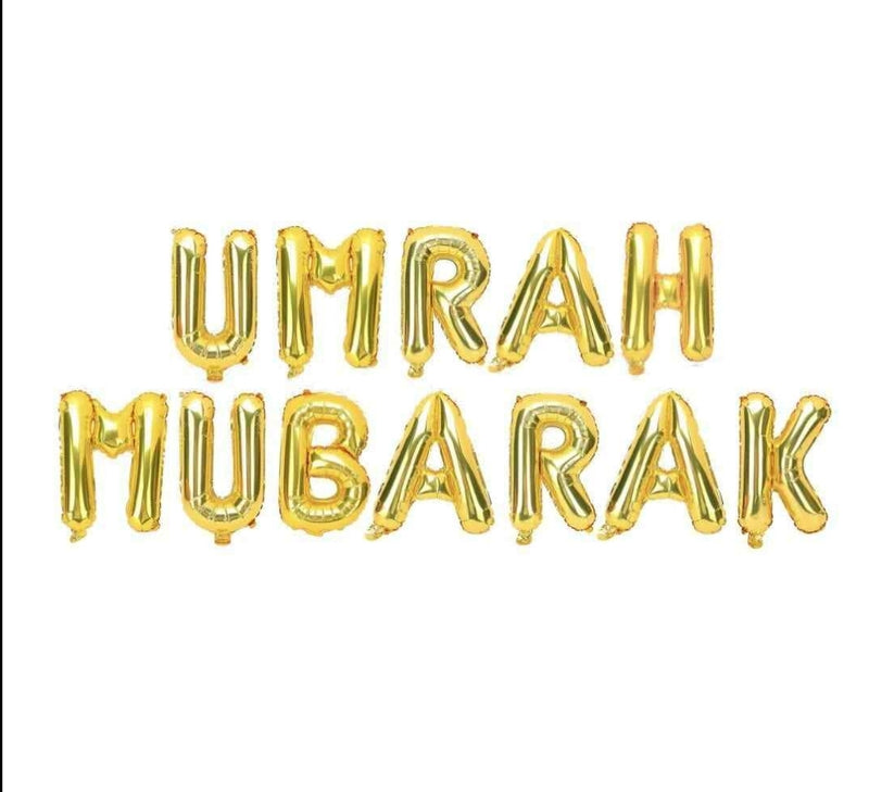 Umrah mubarak balloon - hajj