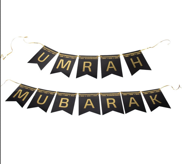 Umrah mubarak banner - hajj