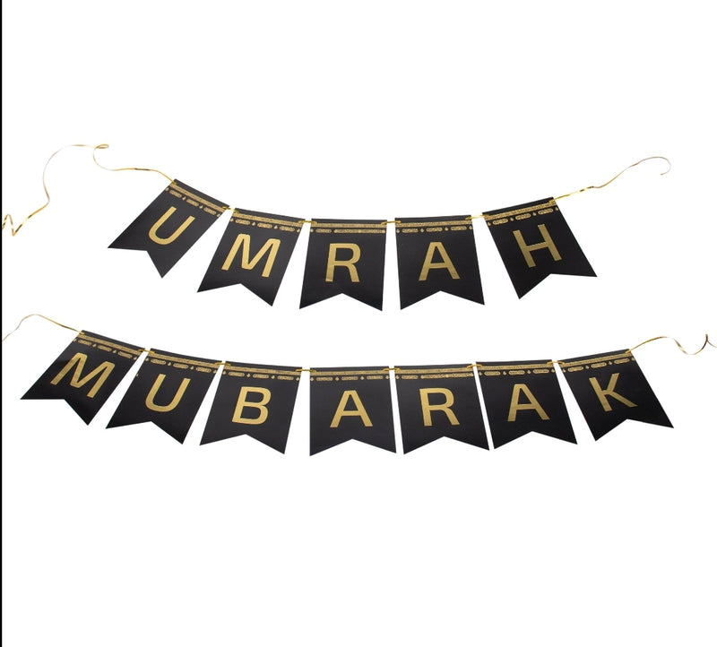 Umrah mubarak banner - hajj