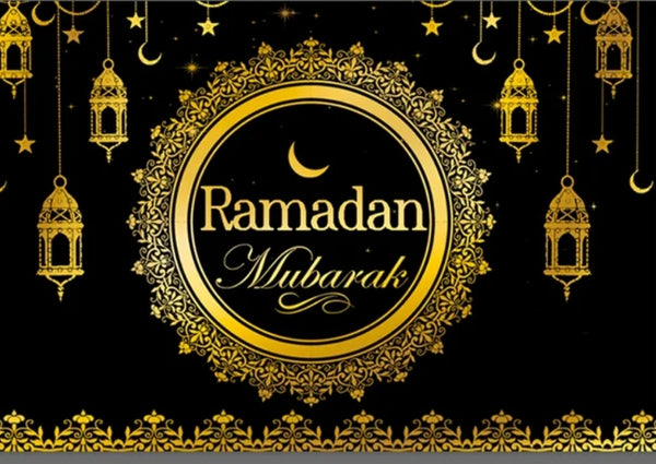 Ramadan black /gold  banner