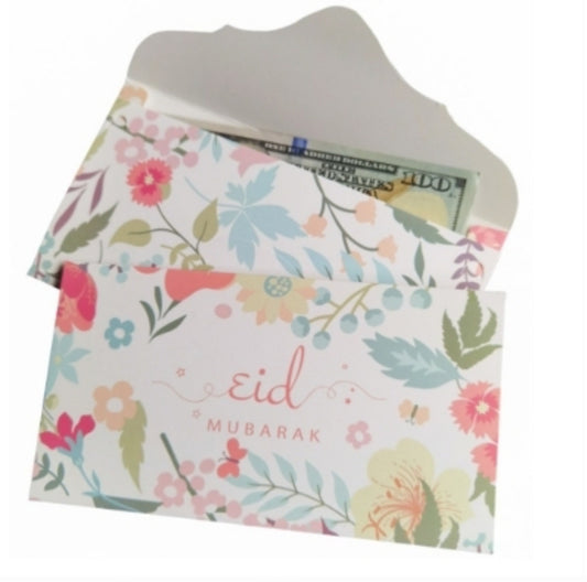 10 pack Flower eid money envelopes