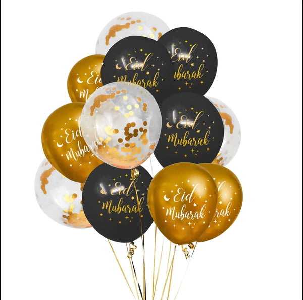 Eid mubarak balloon 12 pack