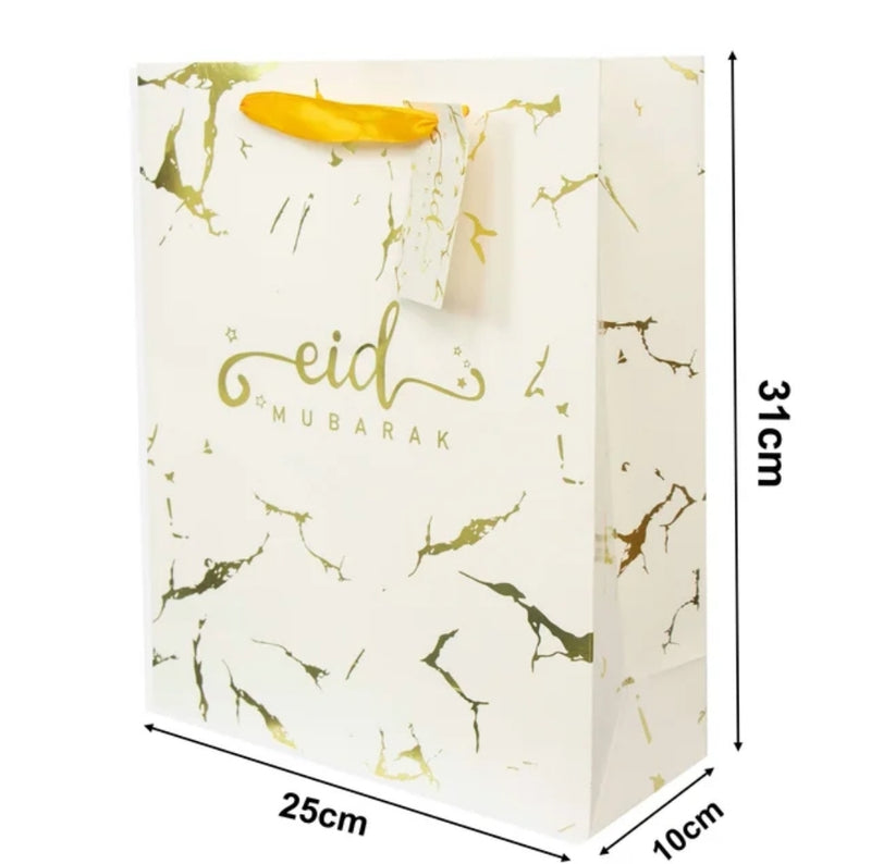 Eid gold/white gift bag