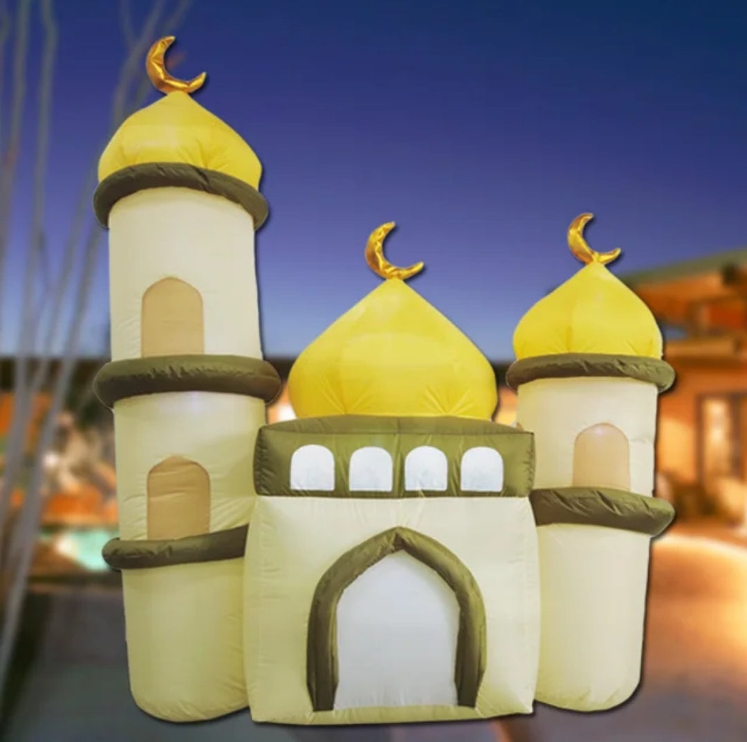 Ramadan/eid beige mosque  inflatable