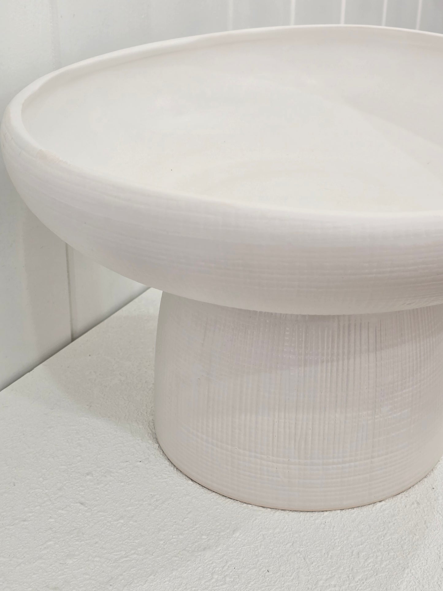 Footed bowl decor