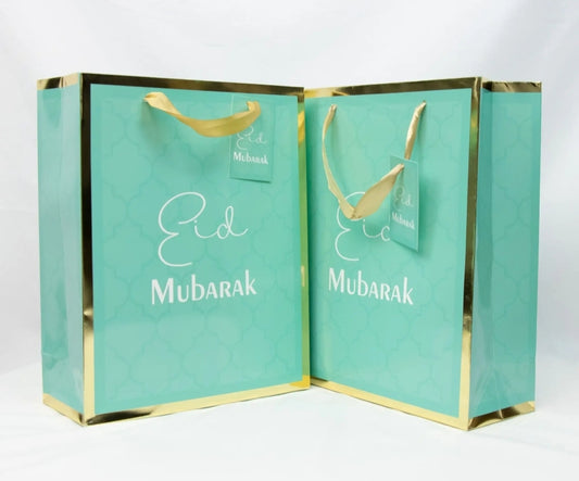 Eid gift bag aqua