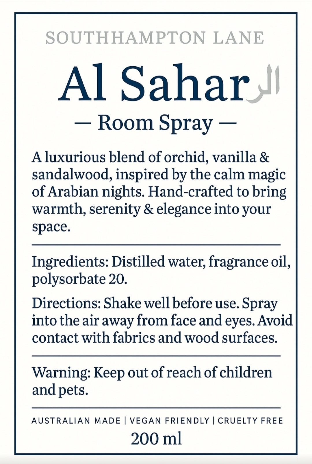 Al-sahar Roomspray