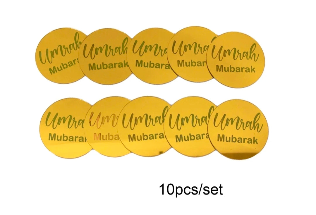 Umrah acrylic toppers